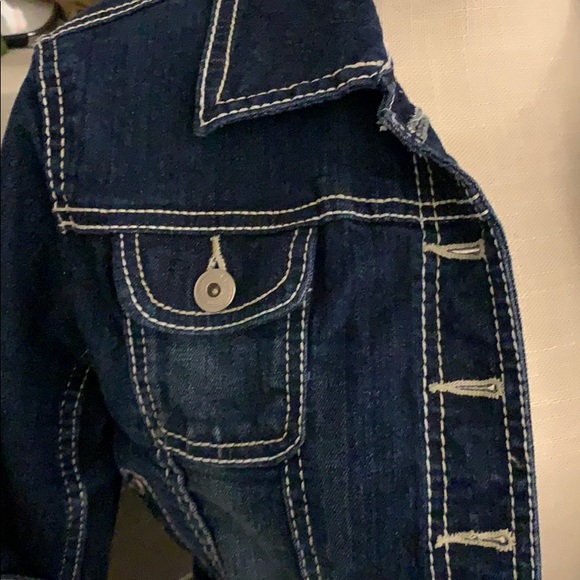 Blue denim crop jean jacket - Picture 2 of 8